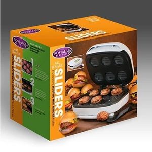 Nostalgia electric all league sliders, mini burger maker .OpenBox New Never Used